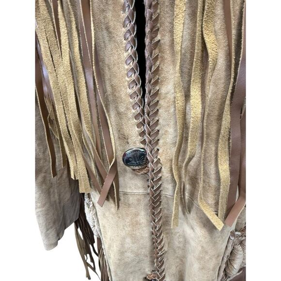 Scully Men’s Western Fringe Boar Suede Jacket w/ Beading sz 40 US - Picture 4 of 15